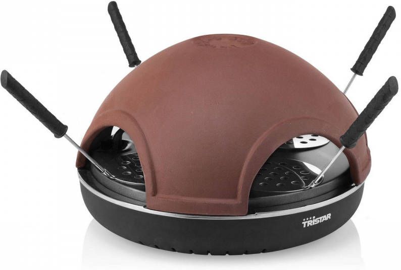 Tristar Pz 9154 Pizza Festa 4 Handgemaakte Terracotta Dome Incl. Pizza Uitsteekvorm
