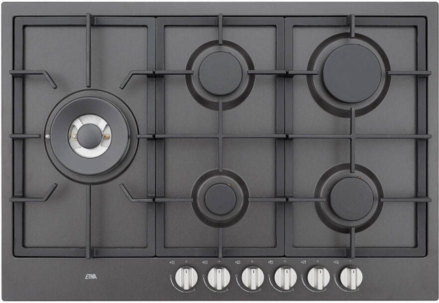 Hisense ETNA KGF875ZTA Gaskookplaten Zwart