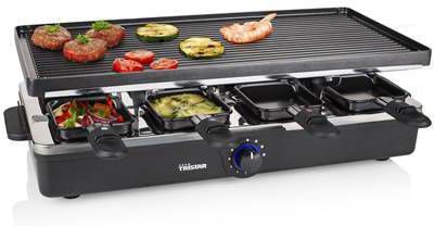 Tristar Raclette/gourmet/steengrill 8 persoons 2995 1400 W - Ovenwebshop.be