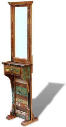 VidaXL Vrijstaande Spiegel Massief Gerecycled Hout 47x23x180 Cm