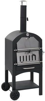vidaXL Pizzaoven op houtskool met terracotta pizzasteen